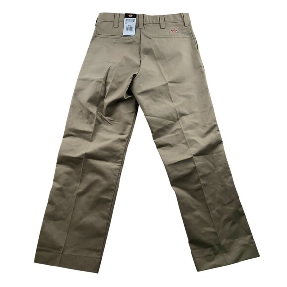 NWT Dickies Mens Work Pants Size 32UL Straight Relaxed Classic Khaki Chino Tan - Picture 2 of 15